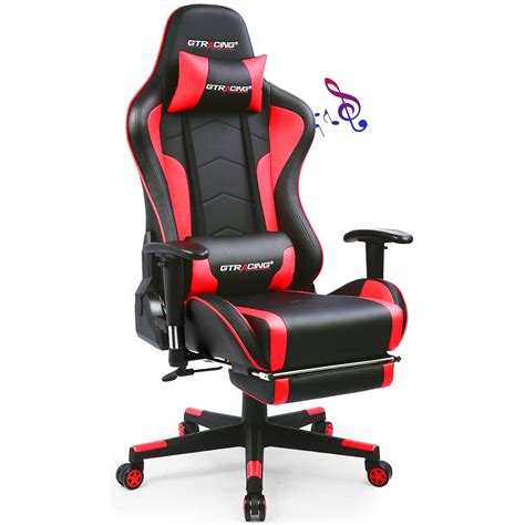 gt racing gaming chair|ergonomic gaming chair with footrest.